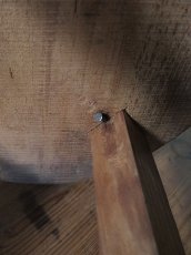 画像5: 木目の綺麗な丸椅子 (A) (5)