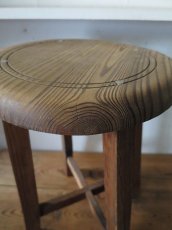 画像3: 木目の綺麗な丸椅子(B) (3)