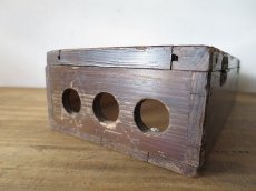 画像8: 木枠ガラス入り蓋つき木箱 (8)