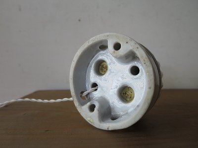 画像2: ローゼット碍子菊型オリジナルライト