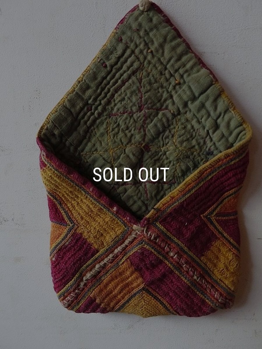 画像7: バンジャーラ族古い小物入れ (7)