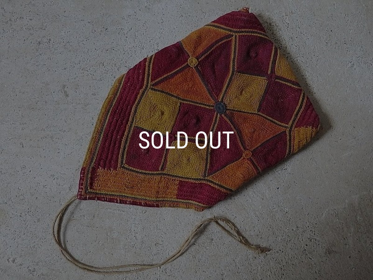 画像2: バンジャーラ族古い小物入れ (2)