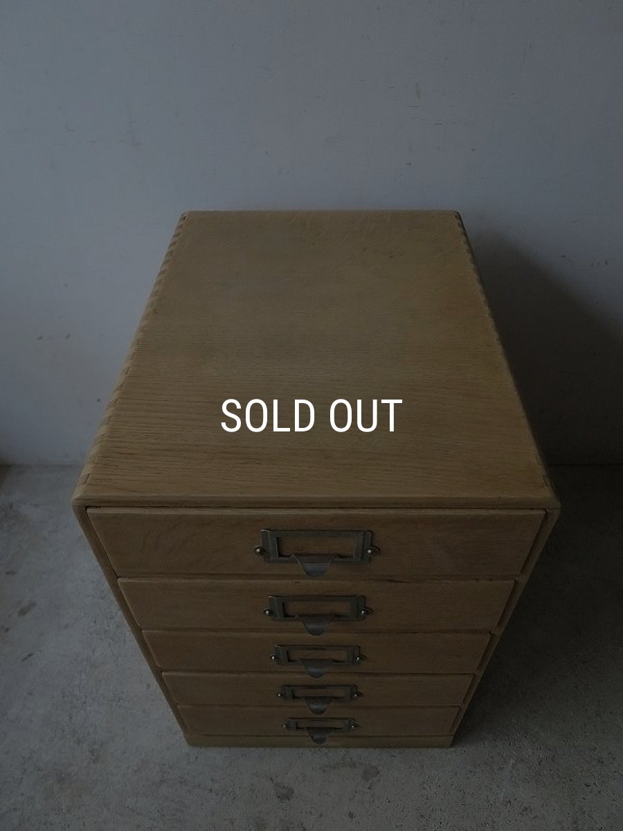 画像3: A4用紙収納5段小引き出し (3)