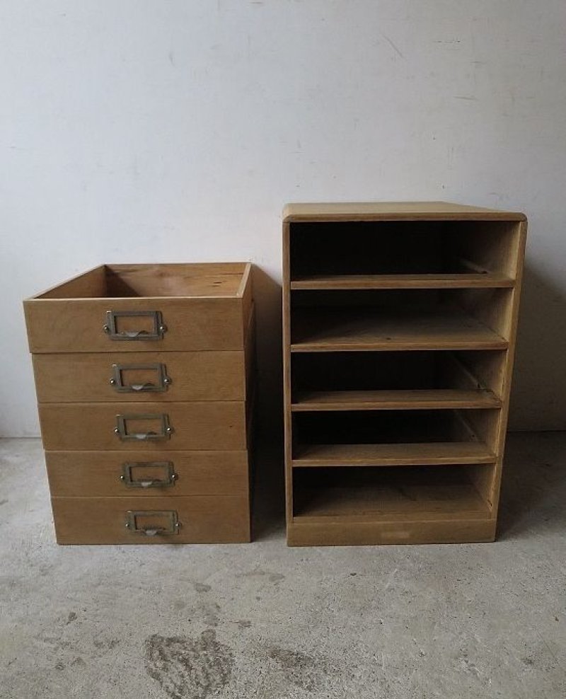 画像1: A4用紙収納5段小引き出し