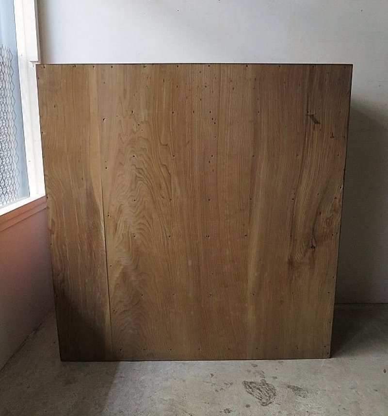 画像3: 引き出し付き木枠ガラス扉の収納棚