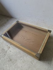 画像2: 木枠ガラス蓋の駄菓子ケース (2)