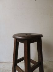 画像3: 楢材丸椅子 (3)