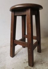 画像5: 楢材丸椅子 (5)