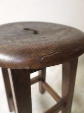 画像6: 楢材丸椅子 (6)