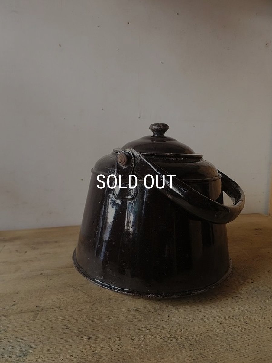 画像6: 黒色琺瑯やかん (6)