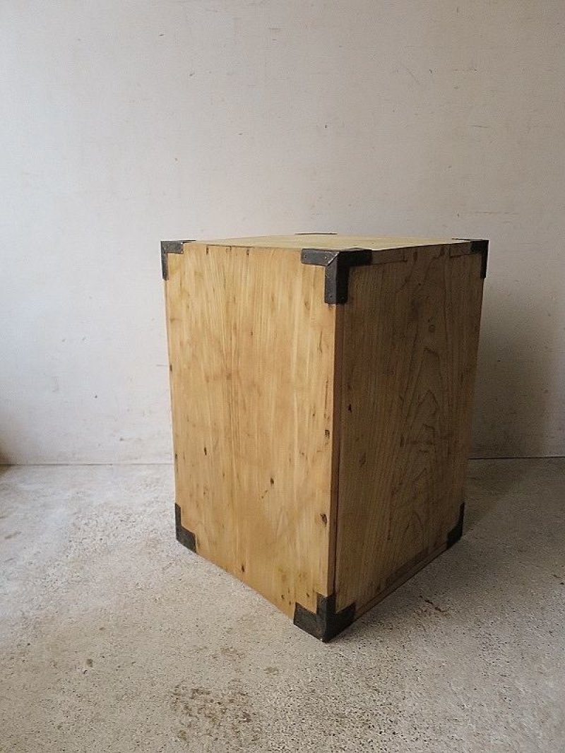 画像2: 欅材の引き出し付き収納箱