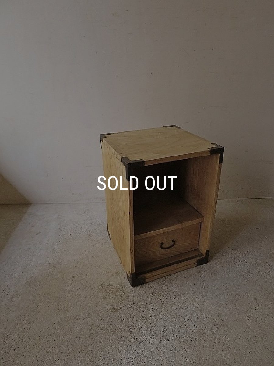 画像7: 欅材の引き出し付き収納箱 (7)