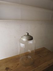 画像2: アルミ蓋の筒形ガラス容器 (2)