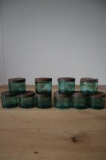 画像3: 緑色の蓋付きガラス瓶 (3)