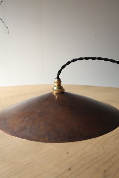 画像2: 青木三千代作 銅製シェードのペンダントライト(2)