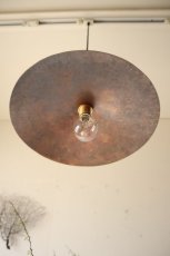 画像12: 青木三千代作 銅製シェードのペンダントライト(2) (12)