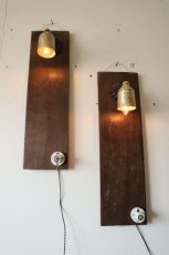 画像5: 古材と真鍮パーツの壁掛けライト (5)