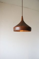 画像1: 銅製漏斗のペンダントライト(2) (1)