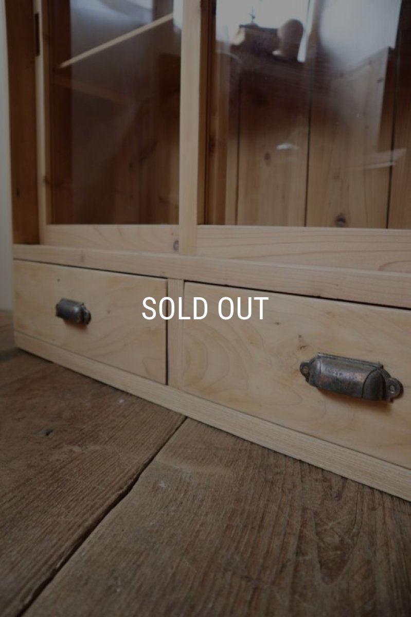 画像6: 木肌の引き出し付き薄型収納棚 (6)