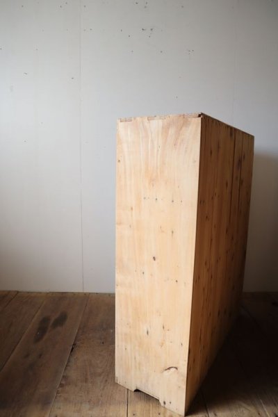画像3: 木肌の引き出し付き薄型収納棚