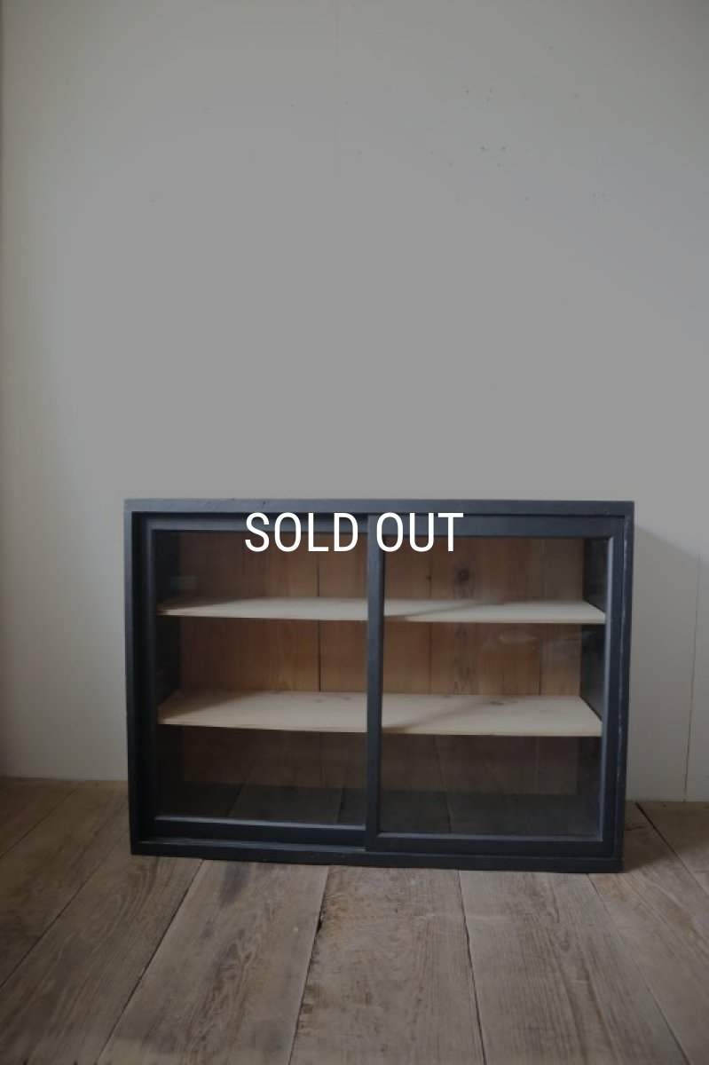 画像4: セール品！黒色収納戸棚 (4)