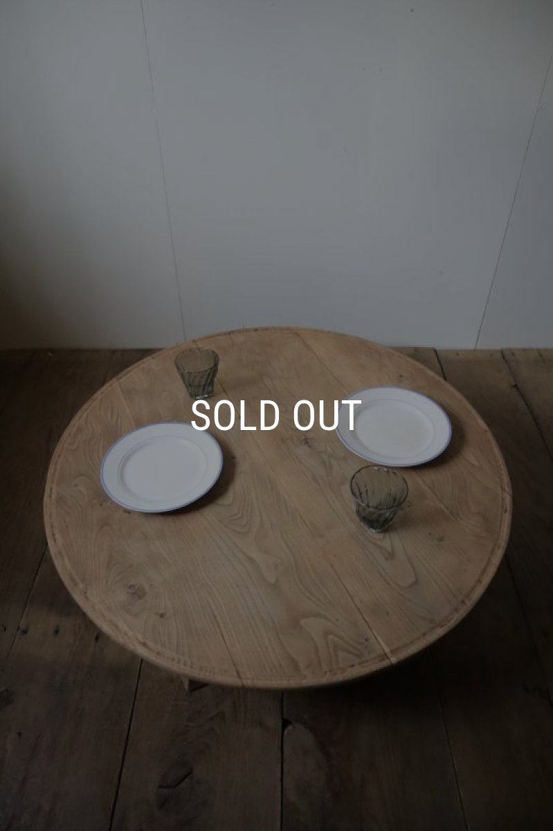 画像2: 総欅の卓袱台 (2)