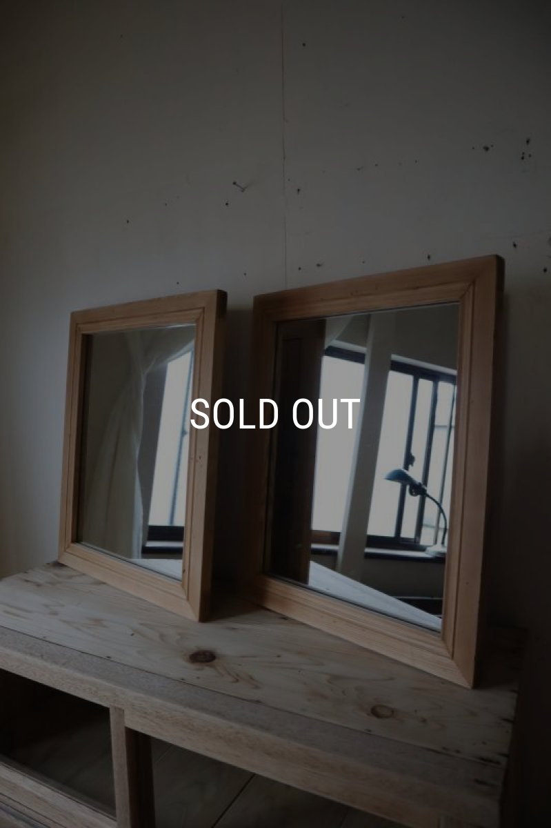 画像2: 木枠の鏡 (2)