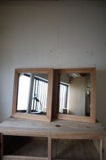 画像1: 木枠の鏡 (1)
