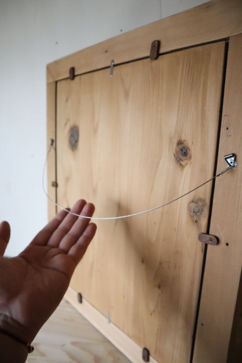 画像2: 木枠の鏡