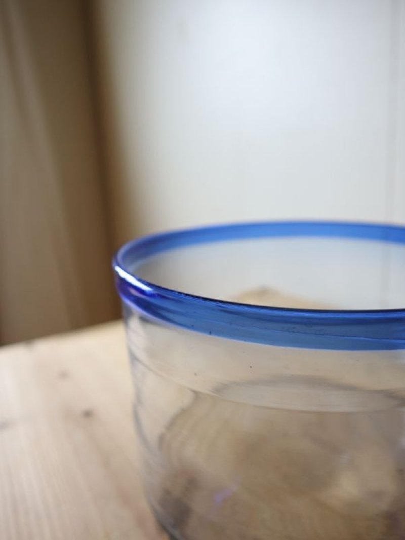 画像1: 縁の青い水槽