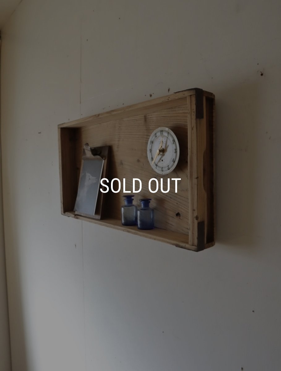画像5: 時計付き壁掛け飾り棚(B) (5)