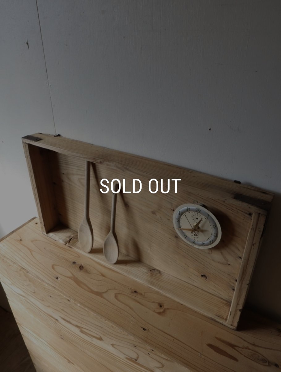 画像17: 時計付き壁掛け飾り棚(B) (17)