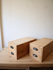 画像1: 2段小引き出し×2 (1)