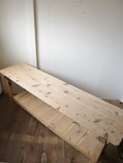 画像10: 木肌の良い横長テーブル (10)