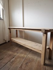 画像12: 木肌の良い横長テーブル (12)