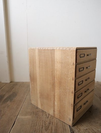 画像1: 楢5段小引き出し