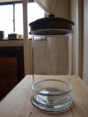 画像11: 銅製蓋つきガラス容器 (11)