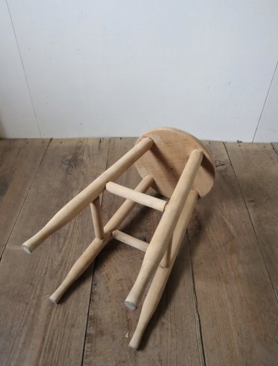 画像2: 木肌のスツール
