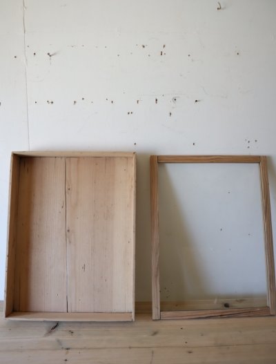 画像1: 木枠のコレクションケース(A)