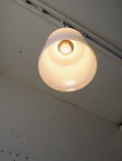 画像6: No.14　円筒型乳白ガラスのペンダントライト (6)