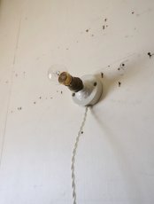 画像7: No.32　磁器とソケットのブラケットライト(レリーフ) (7)