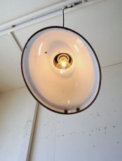 画像9: No.38　琺瑯オーバル型シェードのペンダントライト (9)