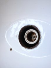 画像22: No.38　琺瑯オーバル型シェードのペンダントライト (22)