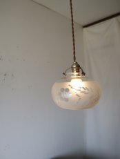 画像5: No.49　カットガラスシェードのペンダントライト (5)
