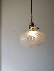 画像3: No.49　カットガラスシェードのペンダントライト (3)