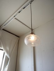 画像1: No.49　カットガラスシェードのペンダントライト (1)
