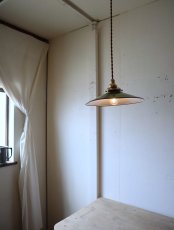 画像2: No.55　ホーローシェードのペンダントライト (2)