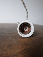 画像28: No.71 白磁ソケットと滑車のペンダントライト (28)