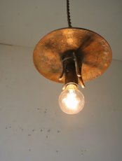 画像8: No.72 真鍮燭台シェードのペンダントライト (8)