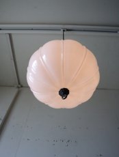 画像11: No.75 雪洞型乳白ガラスのペンダントライト (11)